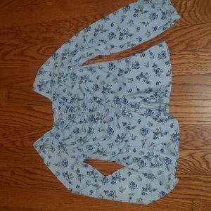 Girl's Flowered Peplum the children’s place Top Size 5-6